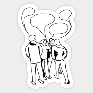 Group of Friends Sticker